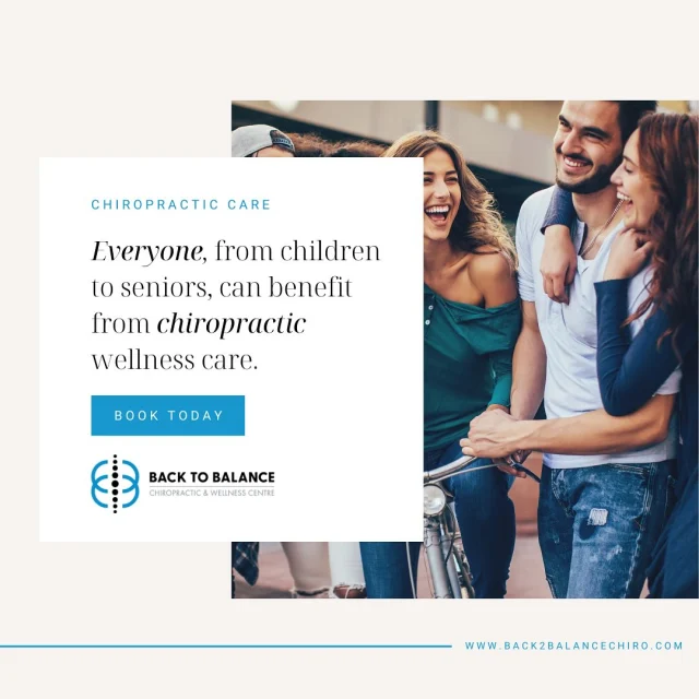 Who can benefit from Chiropractic care?
Everyone! Everyone, from children to seniors, can benefit from chiropractic wellness care.😃

—
Contact us today.

📍 500 Dundas Street West, Whitby
☎️ 905-666-2015
🌐 www.back2balancechiro.com

#chiro #chiropractor #chiropractors #chiropratic #chiropracticadjustment #wellness #wellnessthatworks #feelinggood #whitby #durhamregion #ontario #toronto #ontario #chiropractorsofinstagram #painfree #painfreeliving